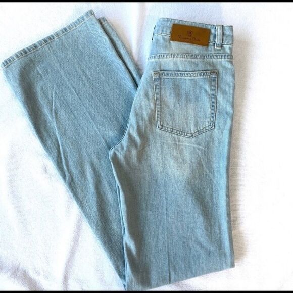 Massimo Dutti light washed wide leg jeans C24 - Picture 5 of 8